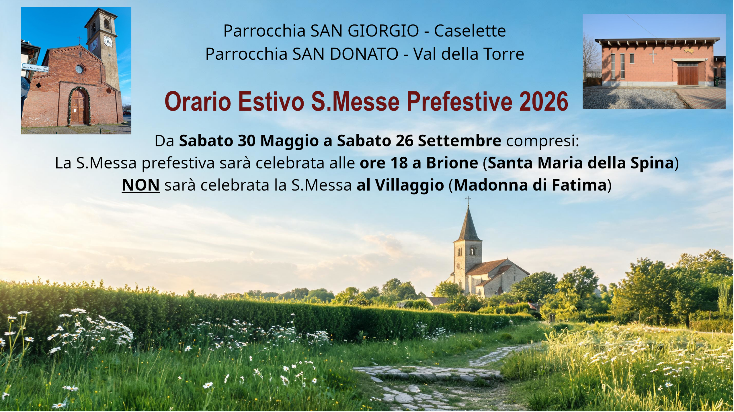 Orario Estivo Brione – Villaggio