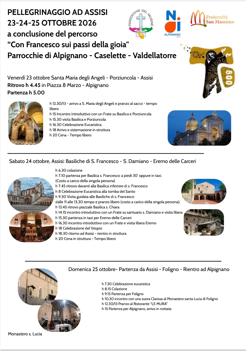 Pellegrinaggio Assisi